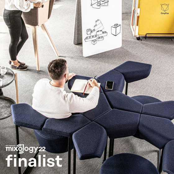 FLOAT | Upholstered Ergonomic Group Task Chair | Chaises | GreyFox