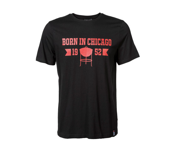 T-shirt "Born in Chicago" - Schwarz S/M L/XL XX-Large | Lifestyle | Weber