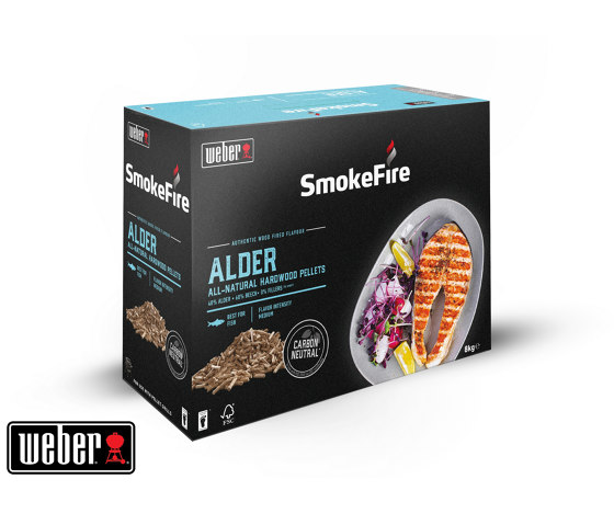 Weber Granulés de Bois Smokefire Wood Pellets - Aulne Fsc 8kg | Accessoires barbecue | Weber