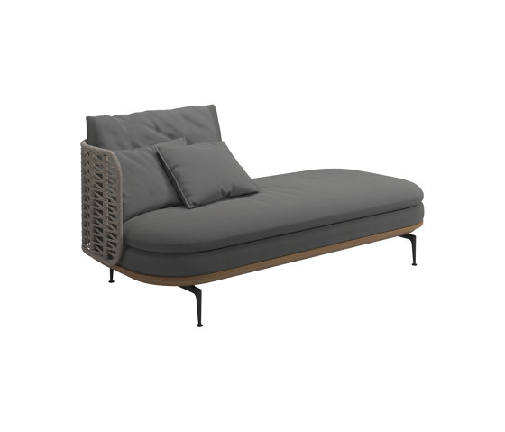 Mistral Low Back Left Chaise | Lettini giardino | Gloster Furniture GmbH