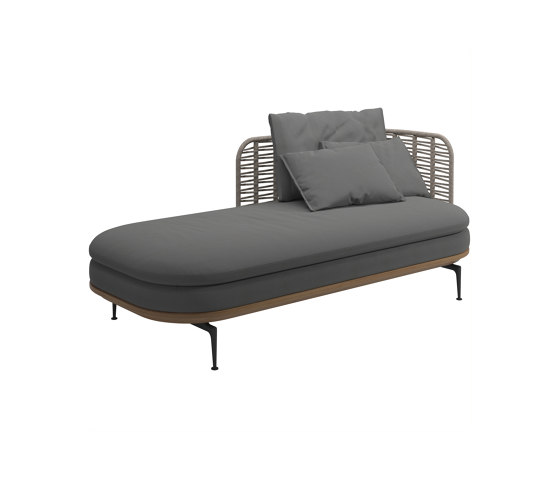Mistral Low Back Right Chaise | Tumbonas | Gloster Furniture GmbH