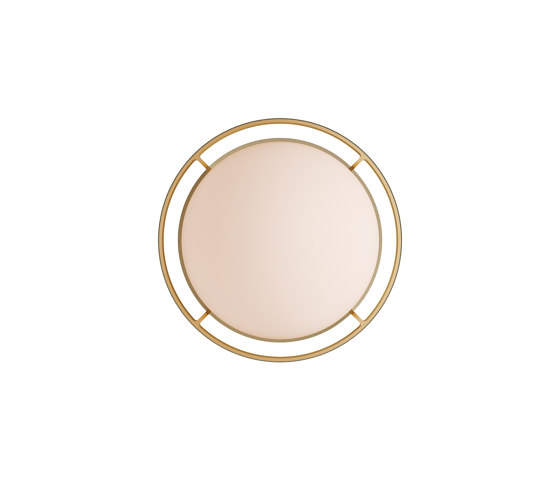 Loop Large wall light Gold with Sphere IV | Lámparas de pared | Tala