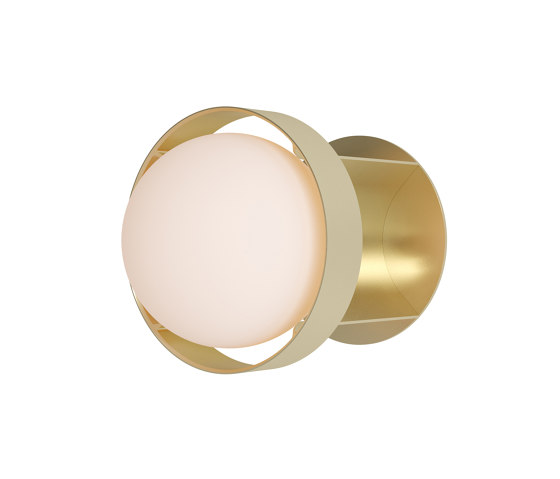 Loop Large wall light Gold with Sphere IV | Lampade parete | Tala