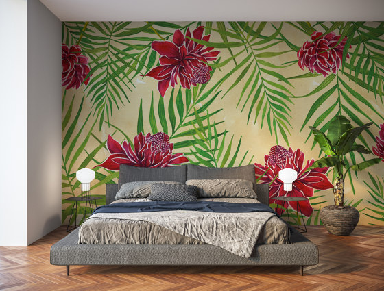 Blooming | Red Blooming | Wall coverings / wallpapers | Ambientha
