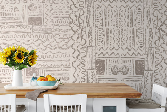 Chitenge | Chitenge Clay | Wall coverings / wallpapers | Ambientha