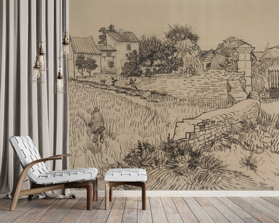 Van Gogh | Farm in Provence | Wandbeläge / Tapeten | Ambientha