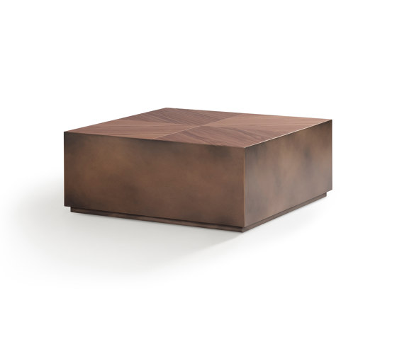 Basalt Coffee Table Brushed Oak + Metal Lacquer | Couchtische | DAMI Luxury Interior