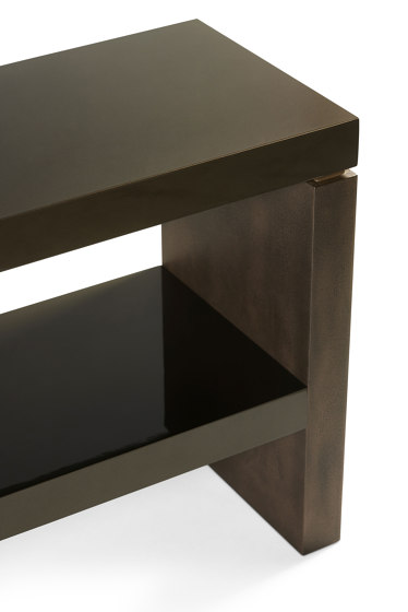 Cinnabar Console Metal Lacquer + High Gloss Metal | Mesas consola | DAMI Luxury Interior