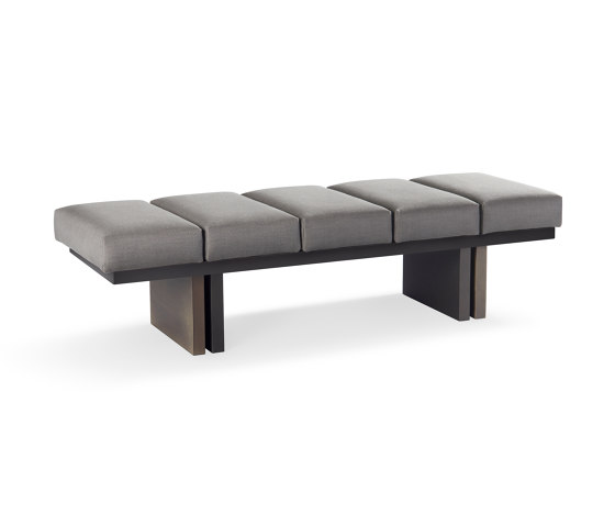Nova Pouf Soft Touch Frame + Metal Lacquer + Fabric Cat. 3 | Benches | DAMI Luxury Interior
