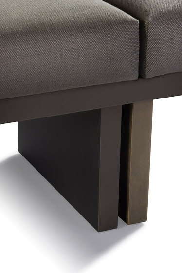 Nova Pouf Soft Touch Frame + Metal Lacquer + Fabric Cat. 3 | Benches | DAMI Luxury Interior
