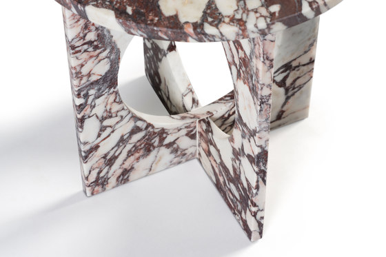 Ruby Side Table Marble Calacatta Viola | Tables d'appoint | DAMI Luxury Interior