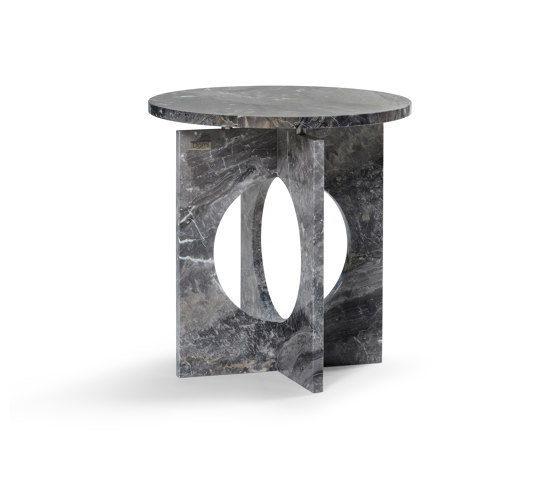 Ruby Side Table Marble Grigio Orobico | Tables d'appoint | DAMI Luxury Interior