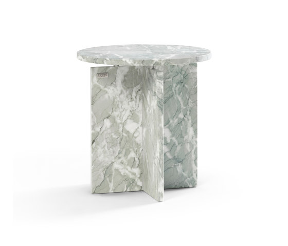 Ruby Side Table Marble Bourgogne Verde | Side tables | DAMI Luxury Interior