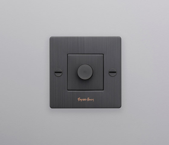 Dimmer Switches | EU Module | 250W LED | Retractive Switch Compatible Only | Rotary dimmers | Buster + Punch
