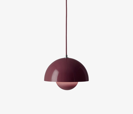 Flowerpot VP1 Dark Plum | Suspended lights | &TRADITION