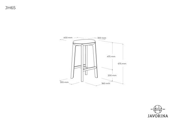Juro | Barstool JH65 S C | Counter stools | Javorina