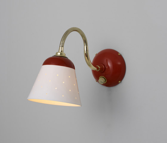 Alma Wall Light,With Dimmer Cable & Plug, Coral | Wall lights | Original BTC
