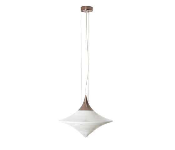 Disca L Opal White & Bronze | Suspended lights | Hind Rabii