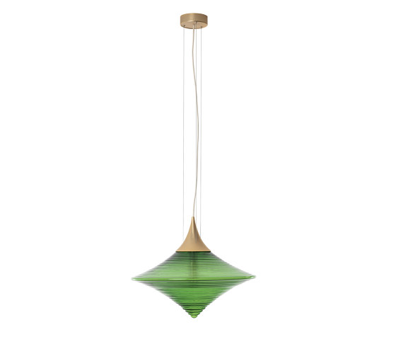 Disca L Green & Gold | Suspended lights | Hind Rabii
