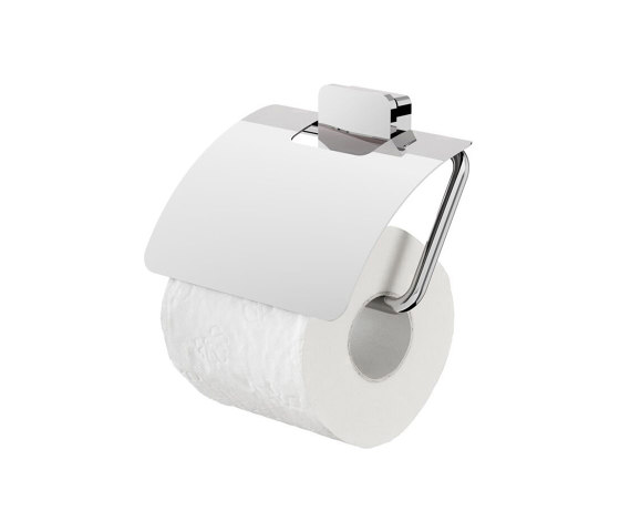 Topaz Chrome | Toilettenpapierhalter mit Deckel Chrom | Toilettenpapierhalter | Geesa