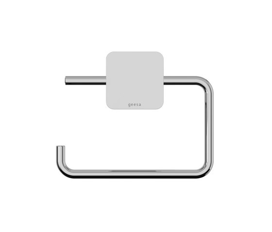 Topaz Chrome | Toilet roll holder without cover Chrome | Paper roll holders | Geesa