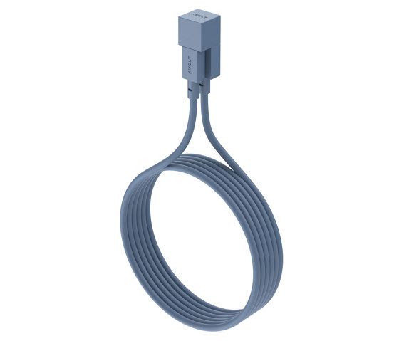 CABLE 1 USB A to Lightning Silicone MFi charging cable, 1.8m - OCEAN BLUE | USB power sockets | Avolt