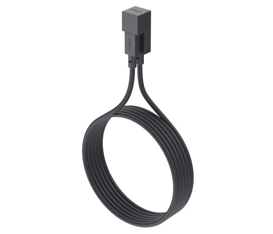 CABLE 1 USB A to Lightning Silicone MFi charging cable, 1.8M - STOCKHOLM BLACK | USB power sockets | Avolt