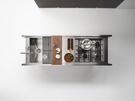 Small Living Kitchens Island Model 1 | Îlots de cuisine | Falper