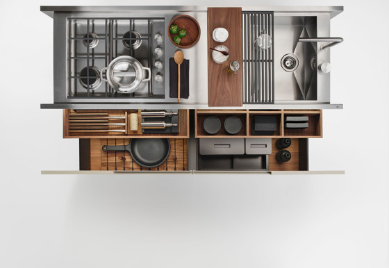 Small Living Kitchens Island Model 1 | Cocinas isla | Falper