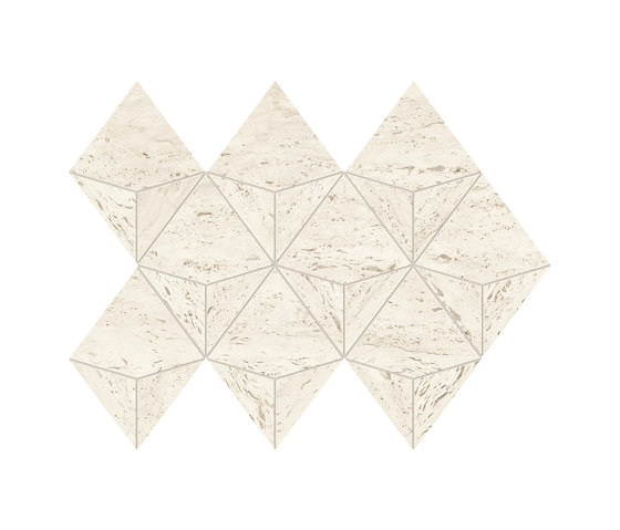 Marvel Travertine White Mosaico Origami | Keramik Mosaike | Atlas Concorde