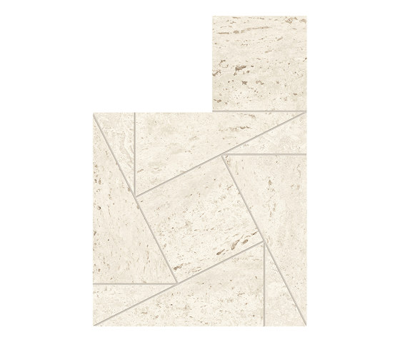 Marvel Travertine White Mosaico Tessellation | Ceramic mosaics | Atlas Concorde