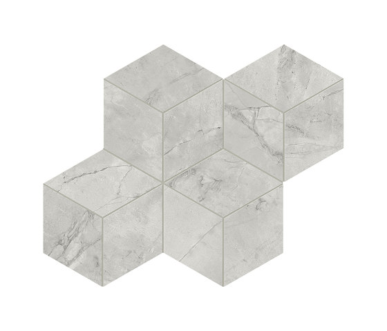 Marvel X Grey Cloud Mosaico Esagono Silk | Mosaïques céramique | Atlas Concorde