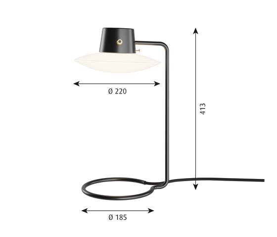 AJ Oxford Table Lamp | Table lights | Louis Poulsen