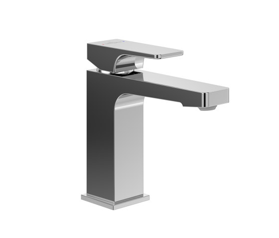 Architectura Square | Single-lever basin mixer with draw bar outlet fitting, Chrome | Wash basin taps | Villeroy & Boch