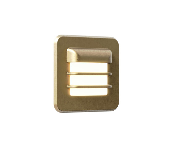 Arran Square LED | Solid Brass | Lámparas exteriores empotrables de pared | Astro Lighting