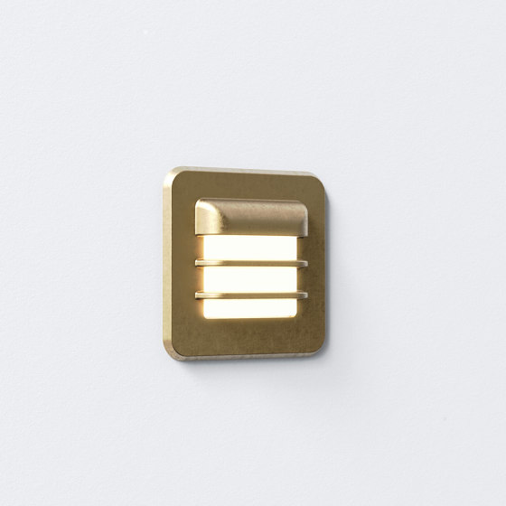 Arran Square LED | Solid Brass | Outdoor recessed wall lights | Astro Lighting
