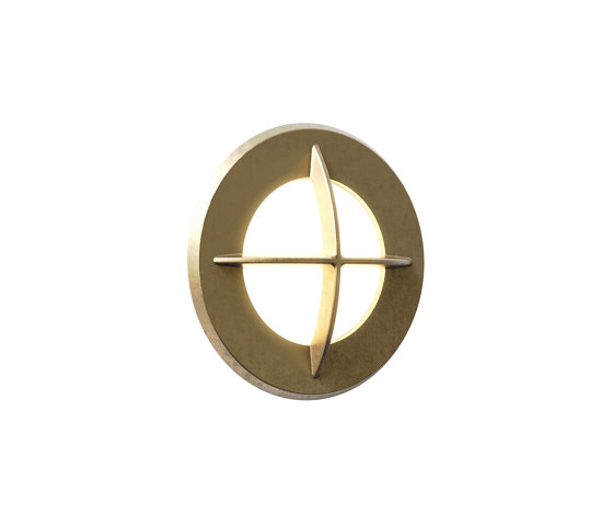 Arran Round LED | Solid Brass | Lámparas exteriores empotrables de pared | Astro Lighting