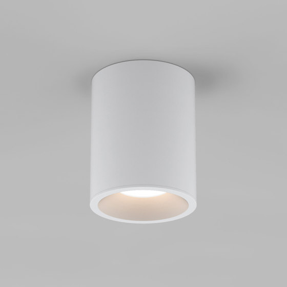 Kos Round 100 LED | Textured White | Außen Deckenanbauleuchten | Astro Lighting