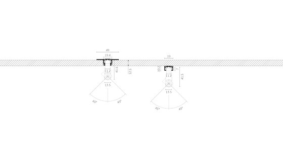 Incline Outline 24V Adjustable | Lampade plafoniere | Reggiani Illuminazione