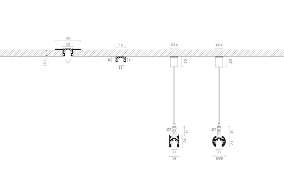 Track Outline 24V Pendant - Indirect | Lighting systems | Reggiani Illuminazione