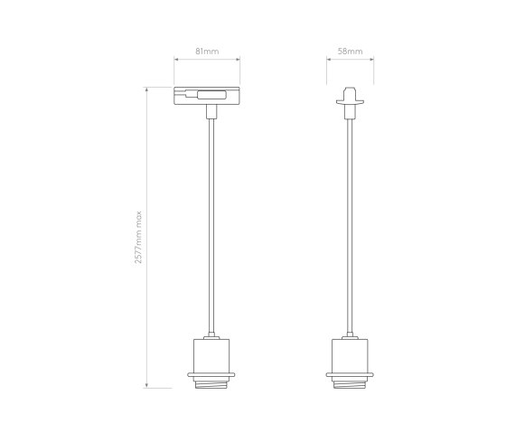 Track Pendant Suspension Kit | Matt White | Lighting accessories | Astro Lighting