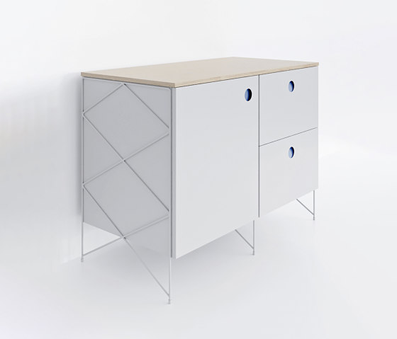 Kitchen Cabinet #1612 | Light blue | Küchenschränke | Fleysen