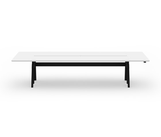 Level System, Conference Table Electrically Height-Adjustable with Cable Opening | Tables collectivités | COR Sitzmöbel