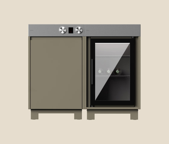 Rimo Gourmet Outdoor Kitchen Bundle | Olive | Cook + Cool | Hobs | ATOLL