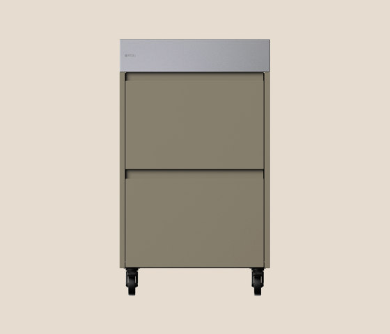Rimo Store Outdoor Kitchen | Olive | With Drawers | With Wheels | Kitchen trolleys | ATOLL