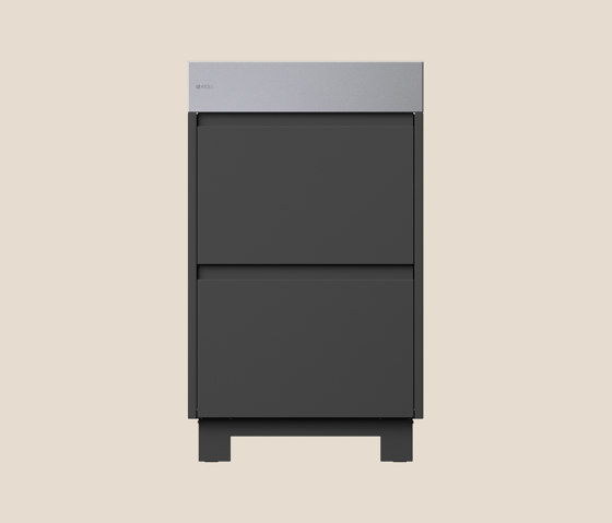 RIMO STORE cocina exterior | slate grey | con cajones | con pies | Cocinas modulares de exterior | ATOLL