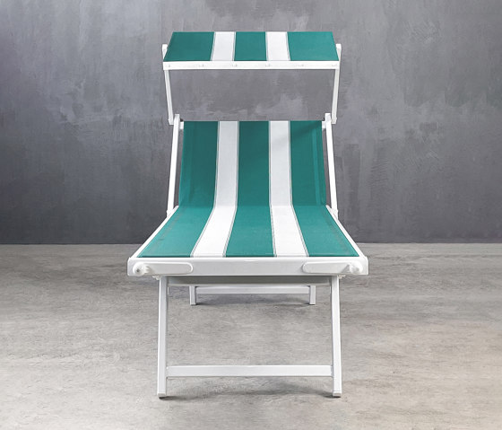 Dolce Vita | Ciao Amore Stripe 3 Sunbed with Sunshield | Sun loungers | Set Collection