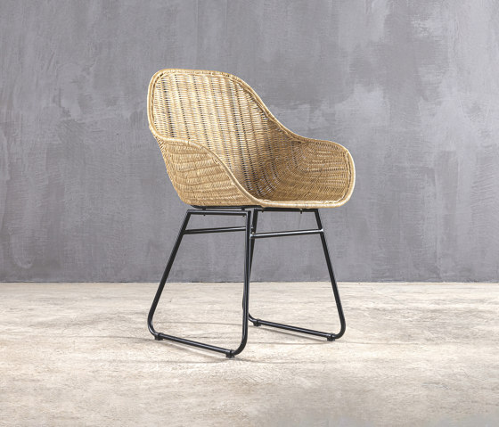 Kanso | Nico Armchair Metal Rattan | Chairs | Set Collection