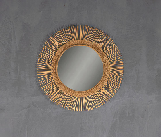 Malawi | Sun Mirror Round/Oval Natural Small | Spiegel | Set Collection