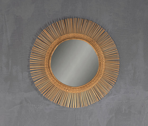 Malawi | Sun Round/Oval Mirror Natural Large | Spiegel | Set Collection